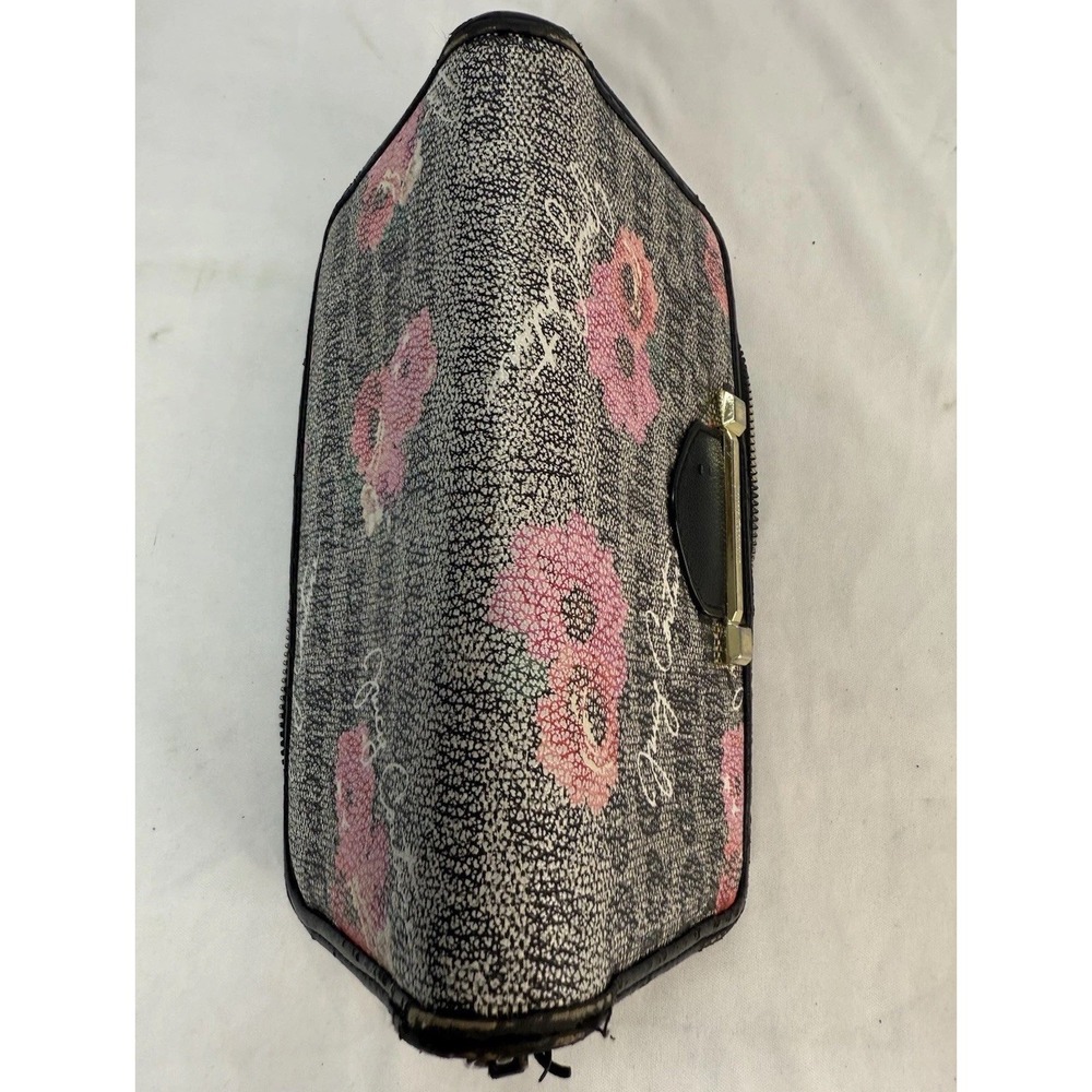 Juicy Couture PETAL STAT Black & Grey Word on the Street Zip Up Wallet - Picture 7 of 13